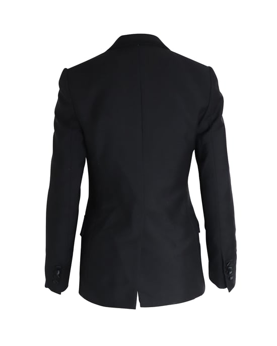 Dior Einreiher-Blazer aus schwarzer Wolle - Image 3
