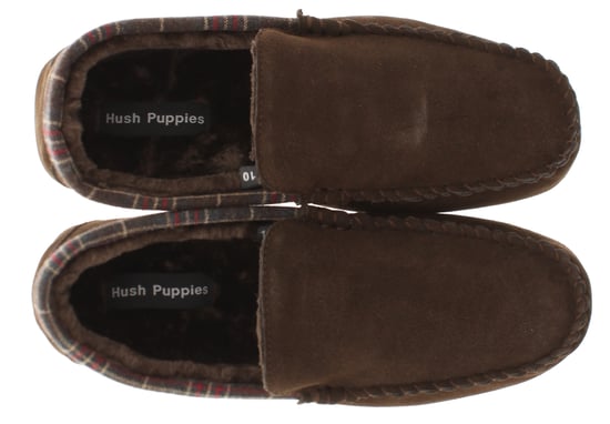 Hush Puppies Andreas Wildleder Herren Hausschuhe In Braun - Image 6