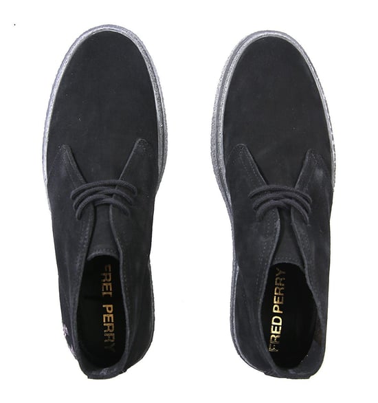Boots Hawley Chukka daim Fred Perry Pour Homme en Noir - Image 5