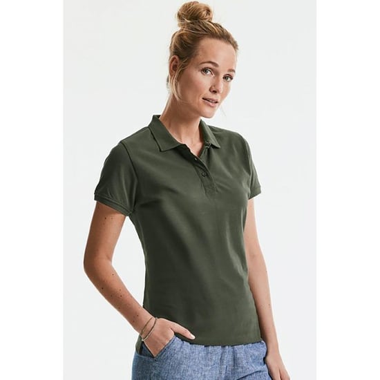 Russell Herren Polo-Shirt Pure Organic (Olive) - Image 4
