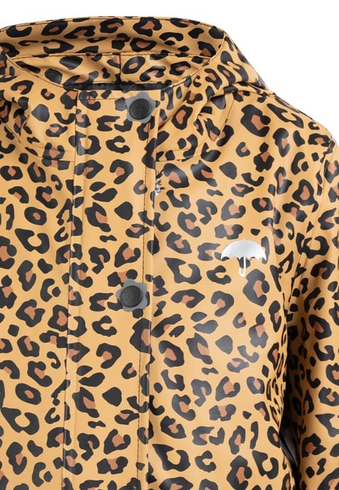 Schmuddelwedda Regenjacke Mädchen schwarz beige leo - Image 3