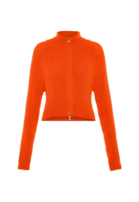 Mymo Strickjacke Damen orange - Image 1