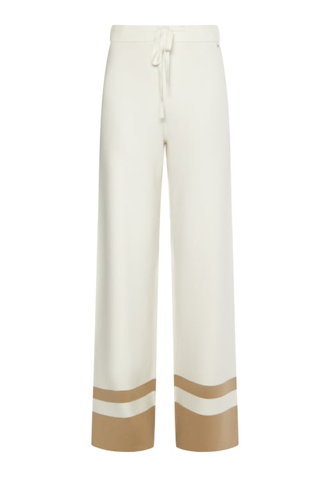 Dreimaster Strickhose Damen Wollweiss Beige - Image 1