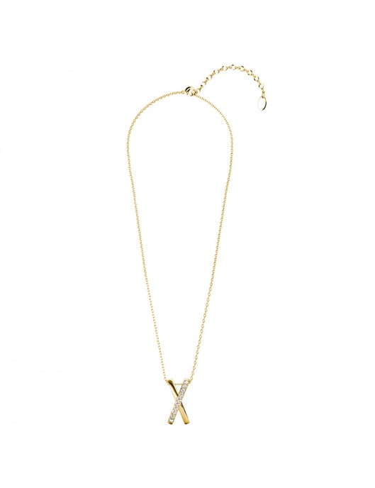 X Duo-Anhänger - Gold und Kristall - Image 5
