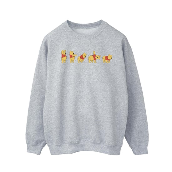 Disney Herren Winnie The Pooh Stretching Sweatshirt (Sport grau) - Image 1