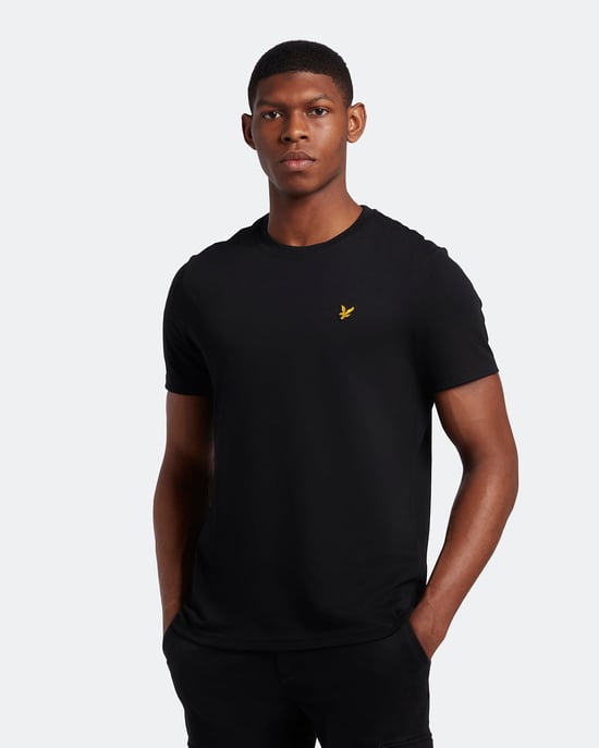 Lyle & Scott Einfarbiges T-Shirt in Schwarz - Image 1