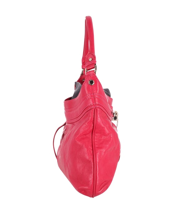 Marc Jacobs Lock it Up Camille Handtasche aus dunkelrosa Leder - Image 3