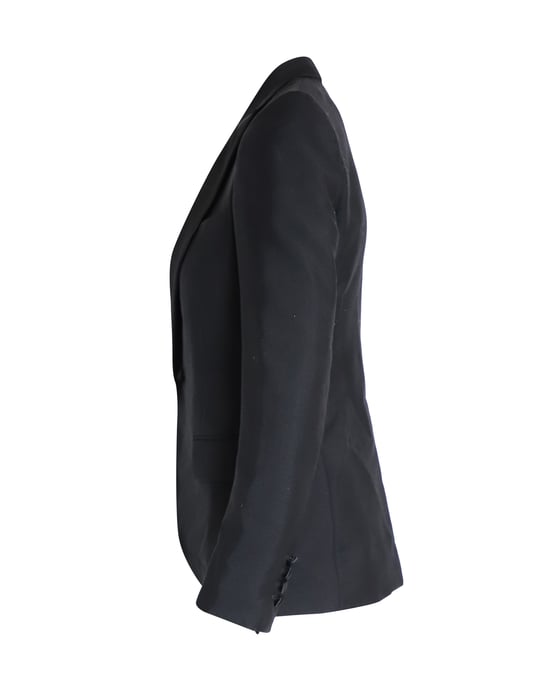 Dior Einreiher-Blazer aus schwarzer Wolle - Image 2