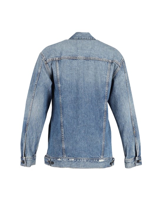 Alexander Wang Daze Übergroße Denimjacke aus blauer Baumwolle - Image 3