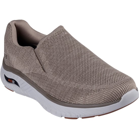 Skechers Arch Fit Crosser Locke Herren Sneaker aus Polyester in Taupe - Image 1
