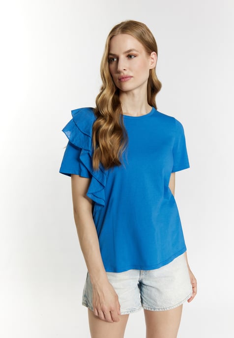 Dreimaster T-Shirt Damen blau - Image 3