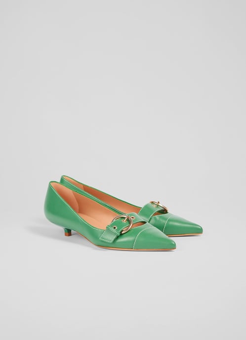 LK Bennett Lianna Closed Courts, Emerald