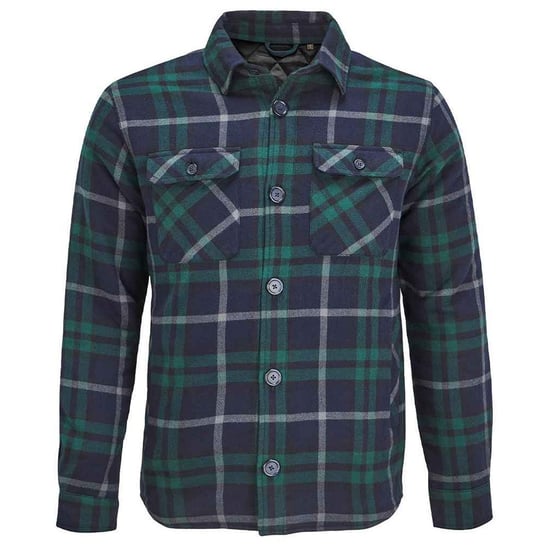 SOLS - "Noah" Hemdjacke Wattiert für Herren/Damen Unisex (Grünes Imperium) - Image 1