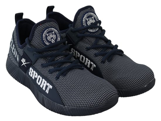 Plein Sport Herren Blau Indaco Polyester Carter Turnschuhe Schuhe - Image 2