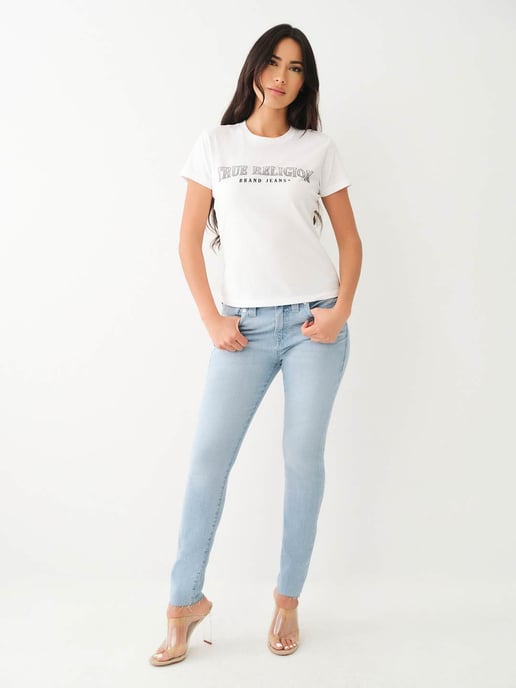 Slim Crew Neck Tee in White