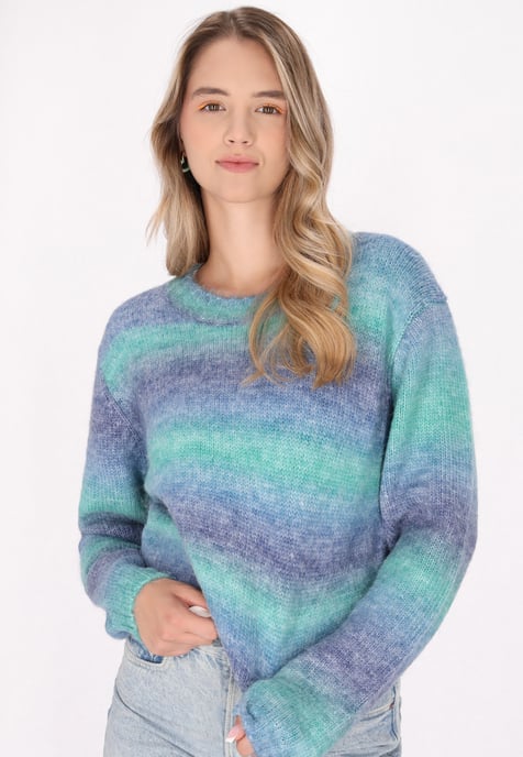 Mymo Pullover Damen Blau Mehrfarbig - Image 3