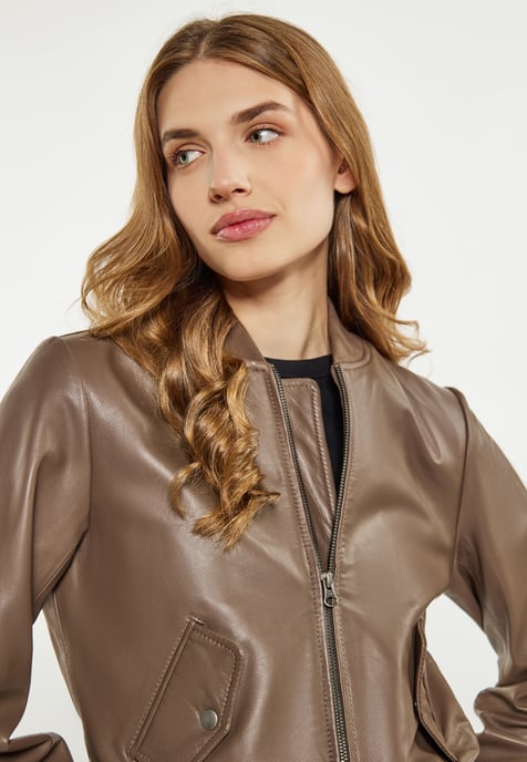 Dreimaster Jacke Damen Taupe - Image 5