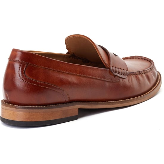 Base London Garfield Herren Mokassins aus gebranntem Tan-Leder - Image 2
