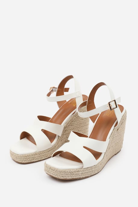 Wheres That From Womens 'Jaime' Wide Fit Cut Out Strap Detail Wedge Shoes With Buckle Closure - Image 3