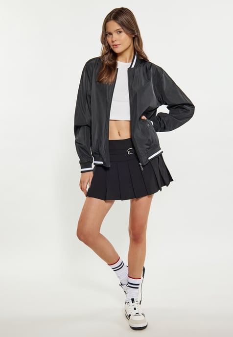 Mymo Collegejacke Damen schwarz - Image 2