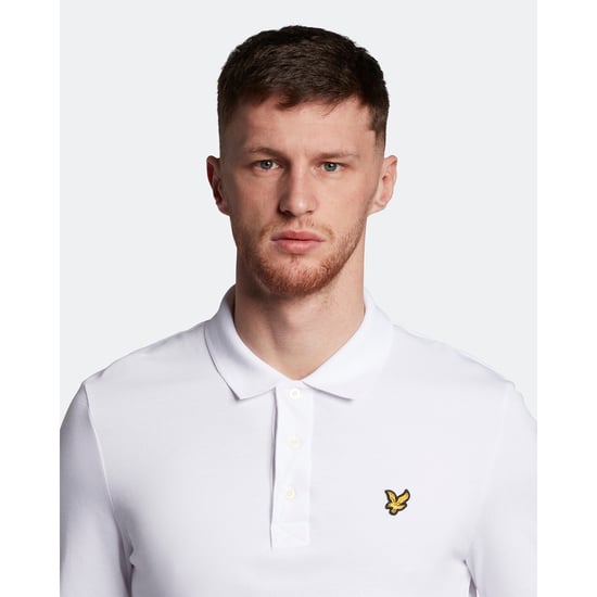 Men's Lyle And Scott LS Polo Shirt in White