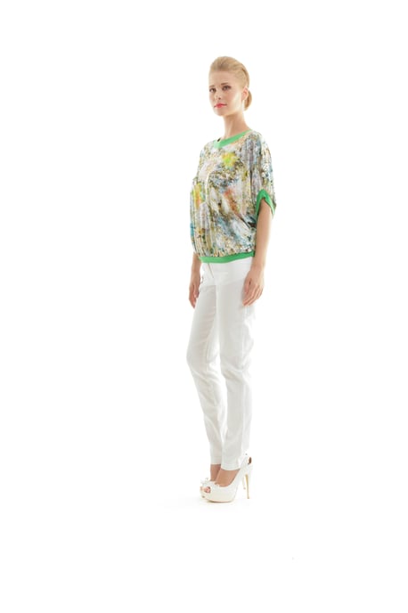 Top mit bauschigem Blumendruck - Image 3