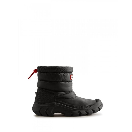 Einkaufen Für Unerschrockene Kurze Schneestiefel Für Damen Aus Schwarzem Leder. - Image 1