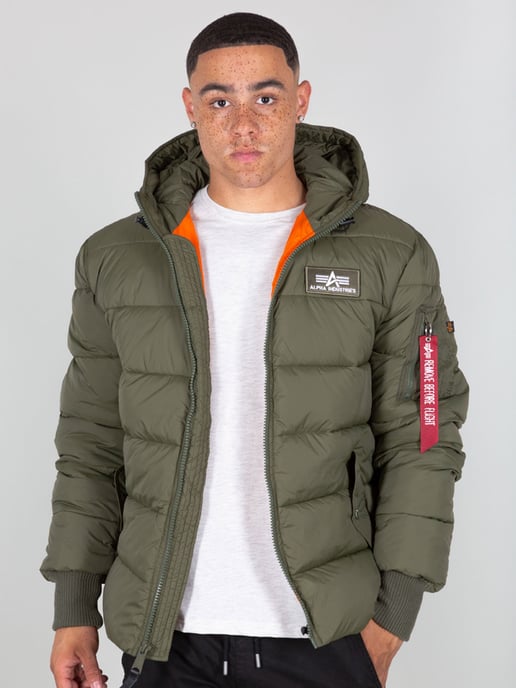 Alpha Industries Hooded Puffer Alpha FD Jacket Green