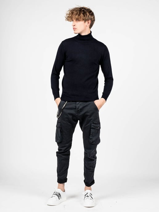 Xagon Man Pullover Turtleneck Herren dunkelblau - Image 5