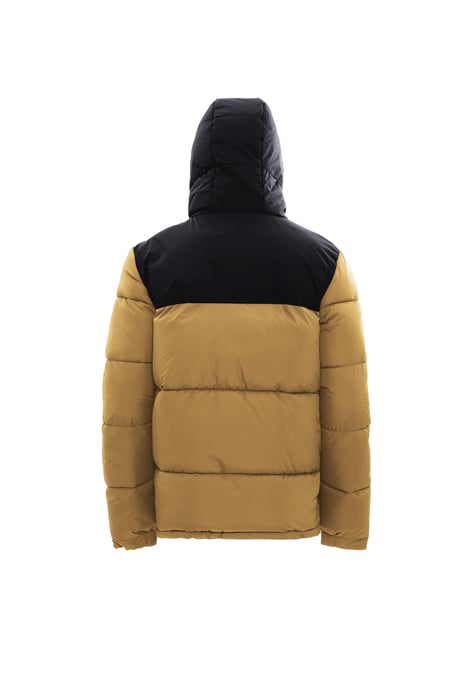 Mo Wattierte Steppjacke Herren Kamel Schwarz - Image 2