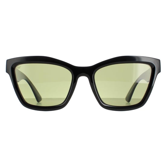 Serengeti Square Womens Shiny Black Saturn Polarized 555nm Rolla