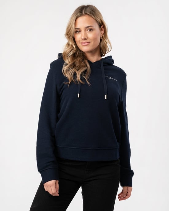 Tommy Hilfiger 1985 Relax Mini Corp Logo Damen Hoodie - Image 1