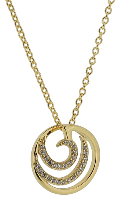Orphelia 'Elaine' Damenkette aus 925 Sterling Silber mit Anhänger - Gold ZH-7084/2 - Image 3