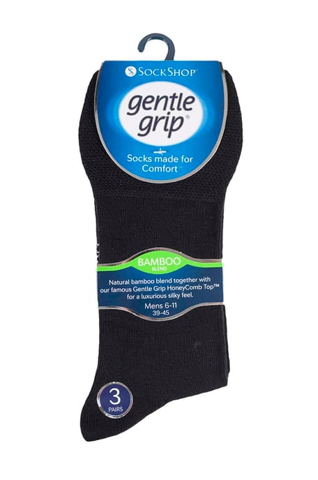 Sock Shop Gentle Grip - 6 Paar nicht elastische Bambus-Socken für Herren - SOMRM01 - Image 2