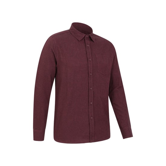 Mountain Warehouse Herren Bamford Melange Hemd (Burgund) - Image 4