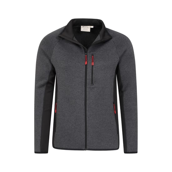 Mountain Warehouse Mens Treston Full Zip Fleece Jacket (Black)
