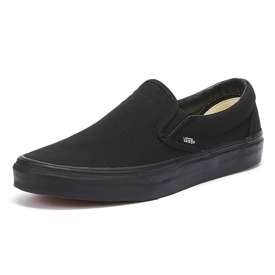 Vans Classic Slip-On Unisex True Schwarz Segeltuch Skate Trainer - Image 3