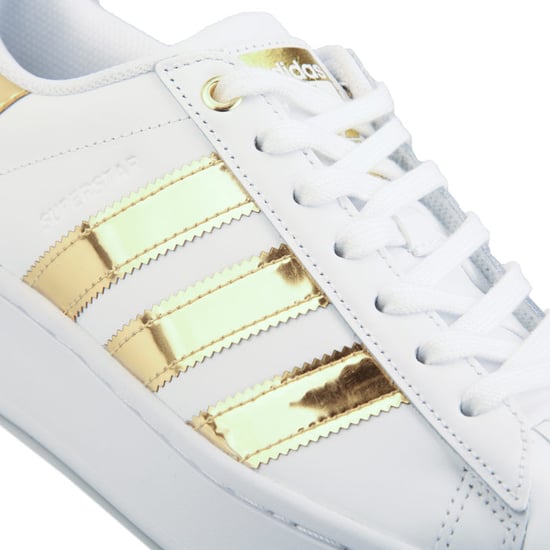 Women's adidas Originals Superstar Bold Trainers in White Gold