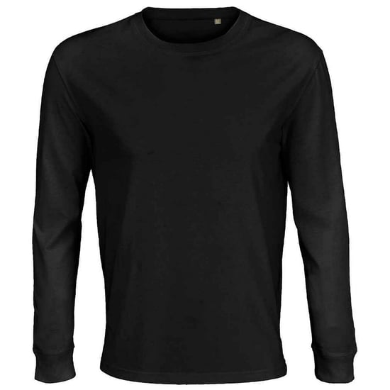 SOLS Unisex Adult Pioneer Langarm-T-Shirt aus Bio-Baumwolle (Tiefschwarz) - Image 1