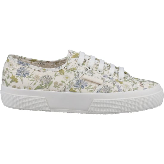 Superga 2750 Floral Print Cotton Women's Weiß/Floral Print Turnschuhe - Image 4