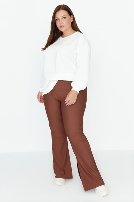 Trendyol Damen Hochtaillierte Skinny Plus Size Hose - Image 1