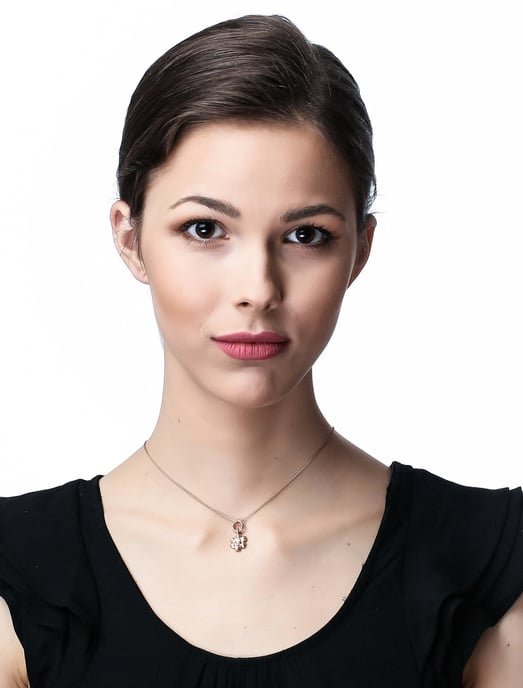 Orphelia Damen-Kette aus 925er Sterlingsilber mit Anhänger - Rosé ZH-4854/1 - Image 3