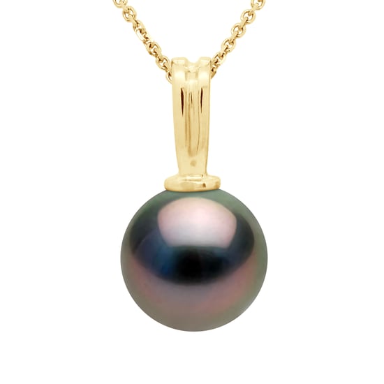 DIADEMA - Pendant - Yellow Gold and Tahitian Pearl