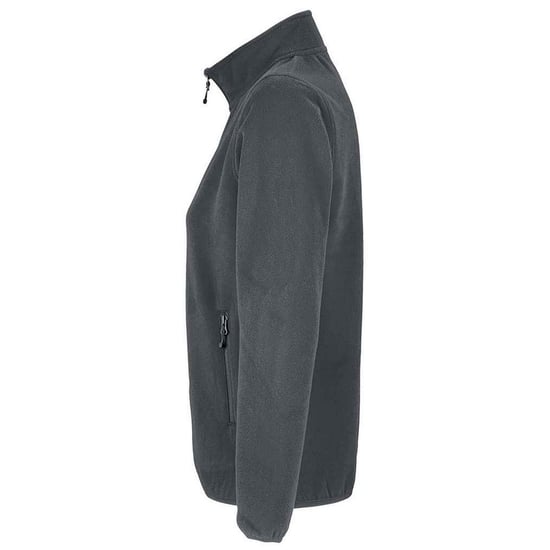 SOLS Womens/Ladies Factor Microfleece Recycled Fleece Jacket (Charcoal) - Image 2
