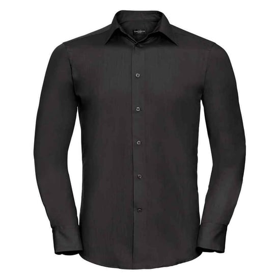 Russell Collection - Formelles Hemd Pflegeleicht für Herren Langärmlig (Schwarz) - Image 1
