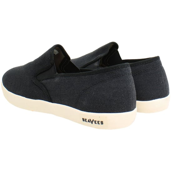 Seavees Baja Standard Herren Schwarz Plimsolls - Image 3