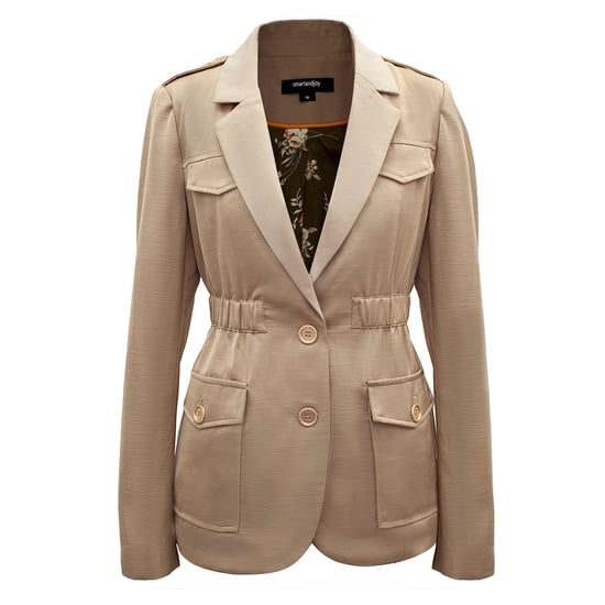 Safari-Blazer mit geraffter Taille - Image 4