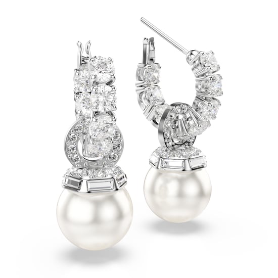 Swarovski 'Matrix Pearl' Damen-Ohrgehänge aus Metalllegierung - Silber 5691716 - Image 3