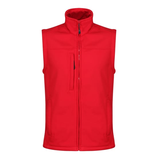 Regatta Mens Flux Softshell Body Warmer (Classic Red/Seal Grey)