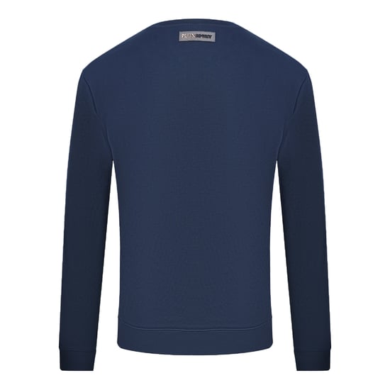 Philipp Plein Sport Schwarz Bold Logo Marineblauer Pullover - Image 2